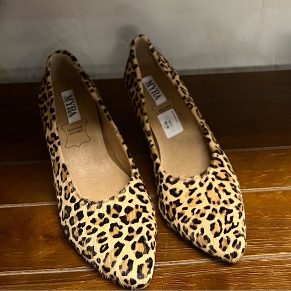 Used🐆LEOPARD print Genuine Cowhide & Leather Rope High Heel TREND 2025 Summer - Picture 7 of 12